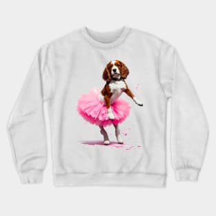 Glamourpup: Cocker Spaniel Pink Tutu Tee Crewneck Sweatshirt